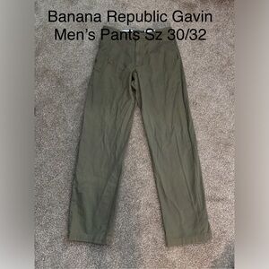 Men's Olive Green Banana Republic Pants Sz 30/32